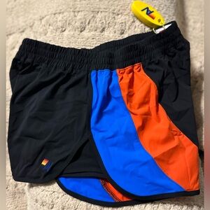 ‼️RARE‼️🎸AVIATOR NATION🎸🔥NWT🔥WOMEN'S COLOR BLOCK FLEX BOARD SHORTS in BLACK—L